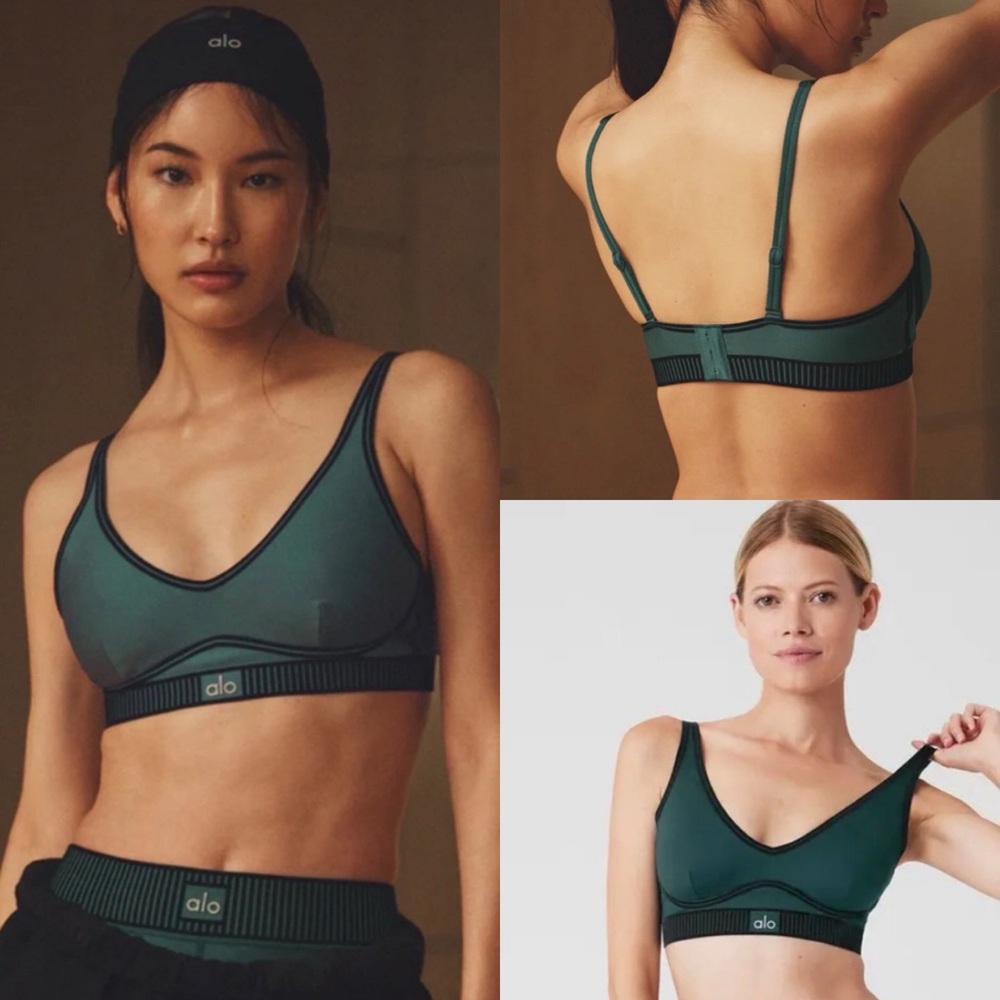 ALO Winter Ivy Airlift Line Up Bra - Small